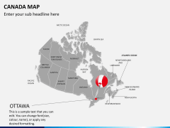 Canada map PPT slide 24