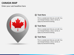 Canada map PPT slide 26