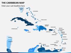 The Caribbean map PPT slide 1