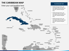 The Caribbean map PPT slide 11