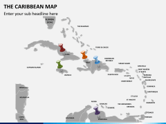 The Caribbean map PPT slide 3
