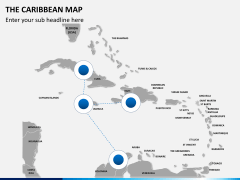 The Caribbean map PPT slide 4