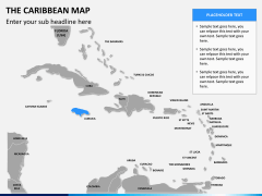 The Caribbean map PPT slide 9