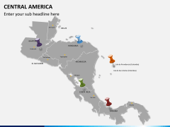 Central america map PPT slide 3
