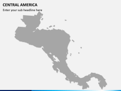 Central america map PPT slide 7