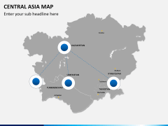 Central Asia Map PPT slide 5