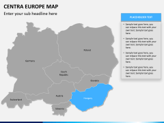 Central europe map PPT slide 11