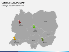Central europe map PPT slide 3