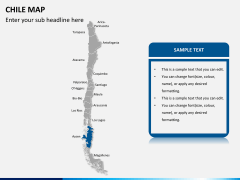 Chile map PPT slide 11