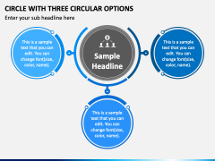 Circle with Three Circular Options PPT Slide 2