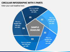 Circular Infographic with 5 Parts PPT Slide 2