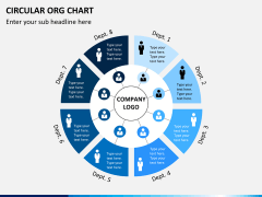 Circular ORG Chart PowerPoint Template | SketchBubble