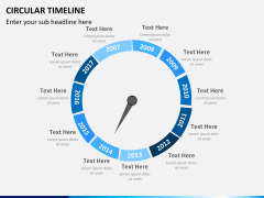 Circular Timeline PPT slide 7