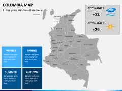 Colombia map PPT slide 14