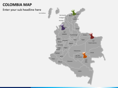Colombia map PPT slide 3