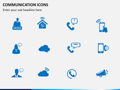 Communication Icons PPT slide 5