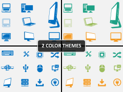 Computer Icons PPT cover slide