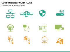 Computer Network Icons PPT slide 6