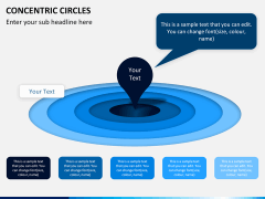 Concentric circles PPT slide  10