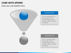 Cone with sphere PPT slide 2