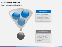 Cone with sphere PPT slide 3