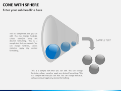 Cone with sphere PPT slide 7