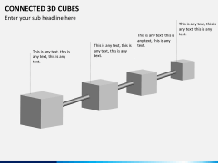 Connected 3d cube PPT slide 8