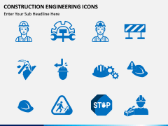 Construction Engineering Icons PPT slide 1