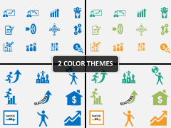 Corporate Icons PPT cover slide