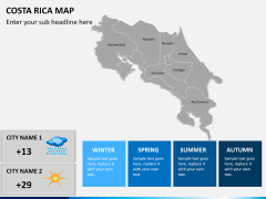 Costa Rica Map PPT slide 13