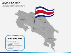 Costa Rica Map PPT slide 2