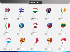 Country flag pins - type 1 PPT slide 10