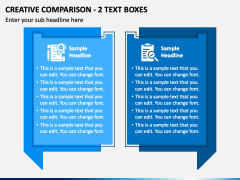 Creative Comparison - 2 Text Boxes PPT Slide 2