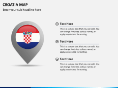 Croatia map PPT slide 21