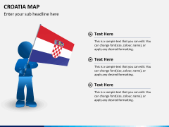 Croatia map PPT slide 22