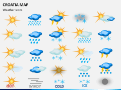 Croatia map PPT slide 25