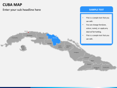 Cuba map PPT slide 10