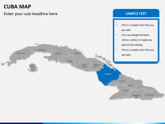 Cuba map PPT slide 11