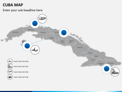Cuba map PPT slide 5