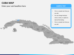 Cuba map PPT slide 9