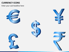 Currency icons PPT slide 1
