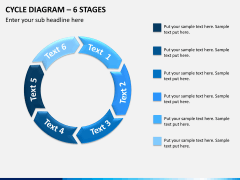 Cycle diagram PPT slide 12
