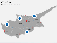 Cyprus map PPT slide 5
