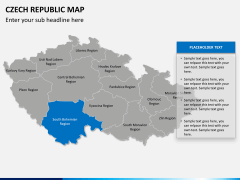 Czech republic map PPT slide 11