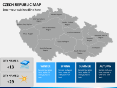 Czech republic map PPT slide 16