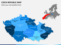 Czech republic map PPT slide 2