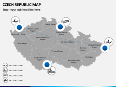 Czech republic map PPT slide 6