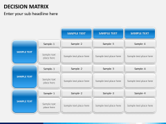Decision matrix PPT slide 7