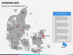 Denmark map PPT slide 12