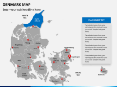 Denmark map PPT slide 13